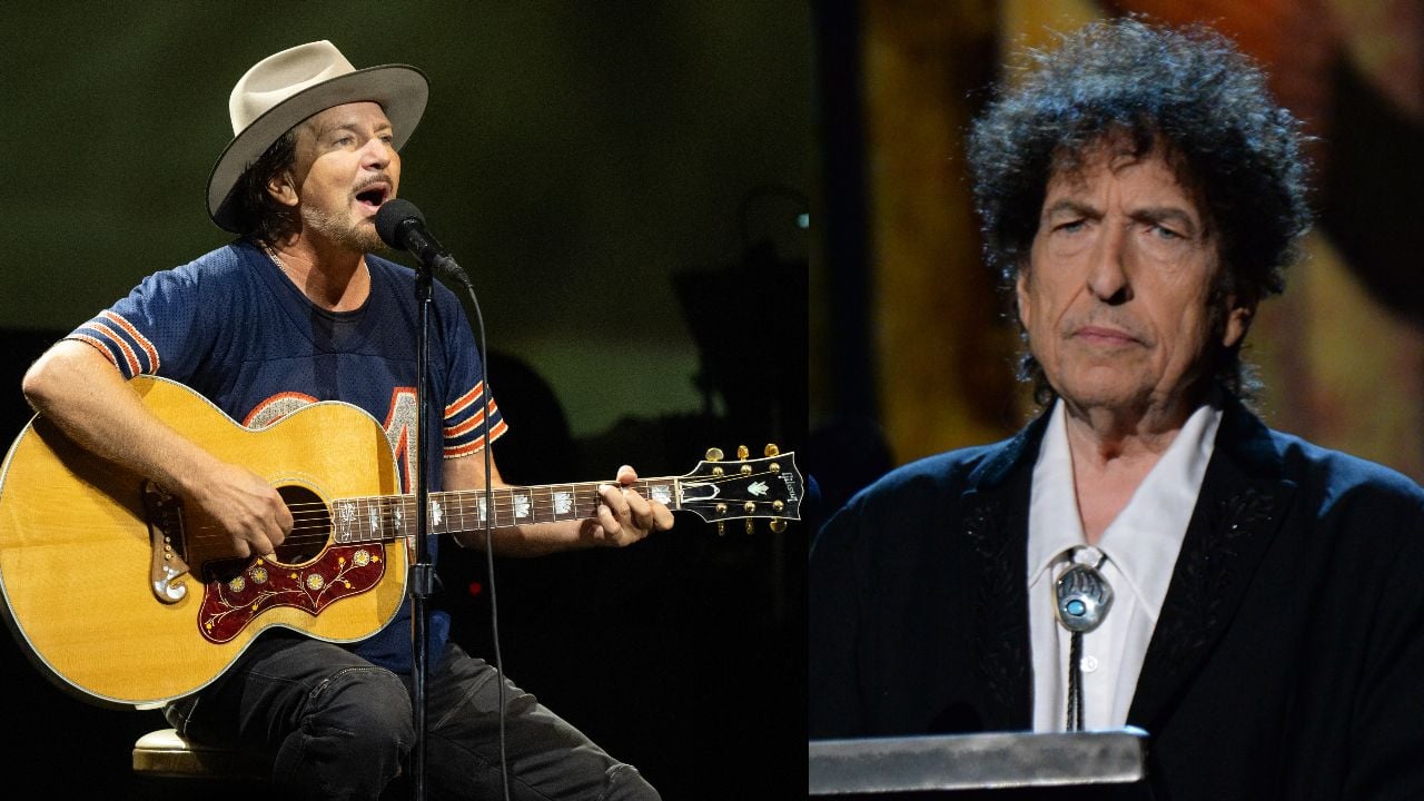 Eddie e Mike cobriram Dylan em 1992 e beberam com ele até o amanhecer