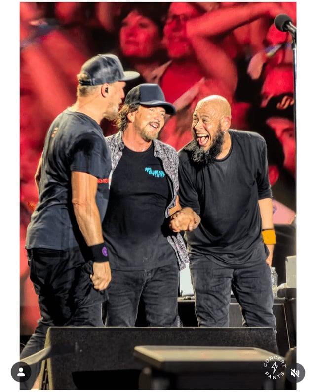 Na comunidade global, a explosão de alegria com o retorno do Pearl Jam no Ohana