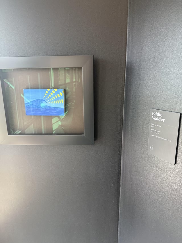 Arte de Eddie Vedder exposta no MOCO de Amsterda ao lado de Warhol e Banksy